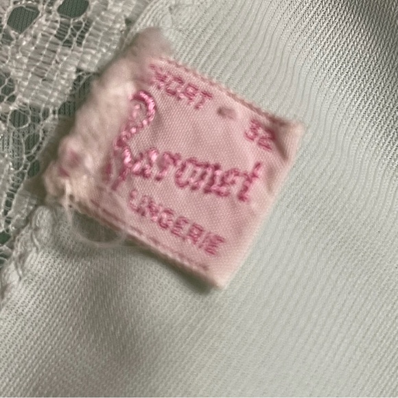 Vintage Light Blue and Lace Slip Dress by Baronet - Picture 6 of 7